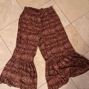 Fest Leopard Print Flared Women's Pants